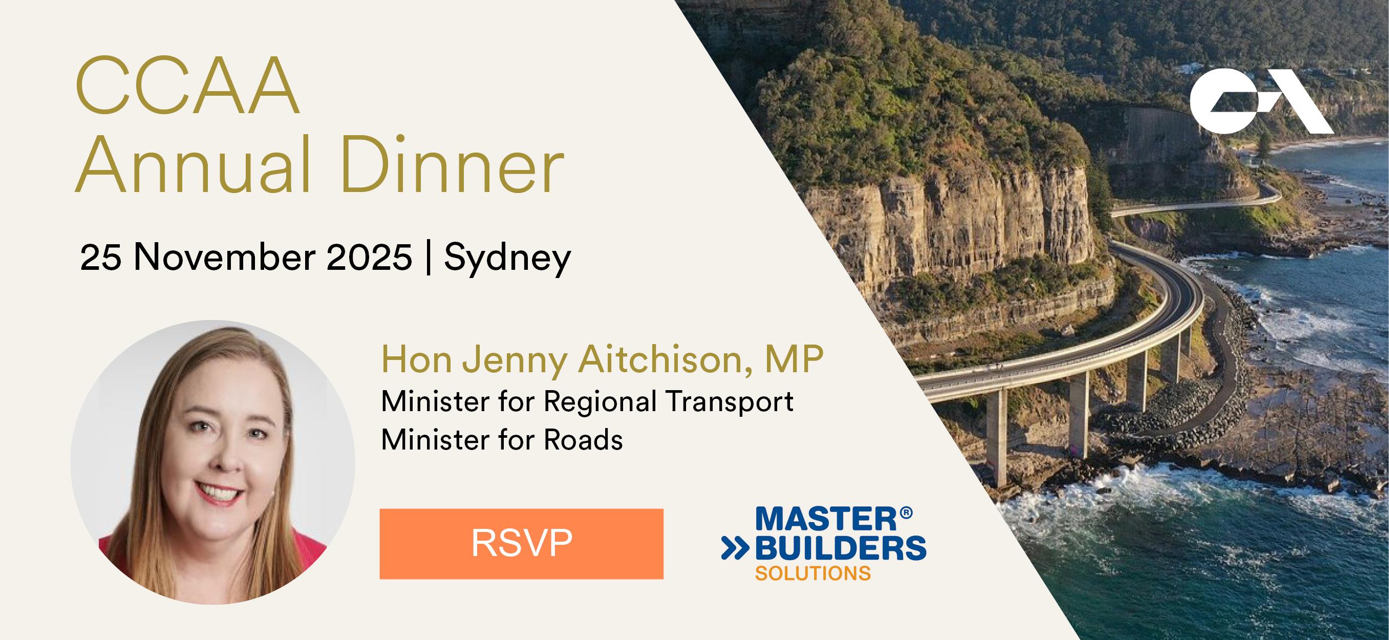 CCAA Council Dinner with Hon Jenny Aitchison